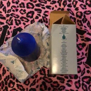 PartyLite Ocean mist scent royal Blue Candle NEW WITH BOX